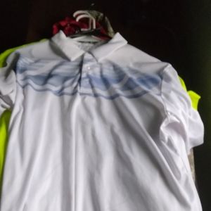 Ben Hogan collar button v neck pollo shirt